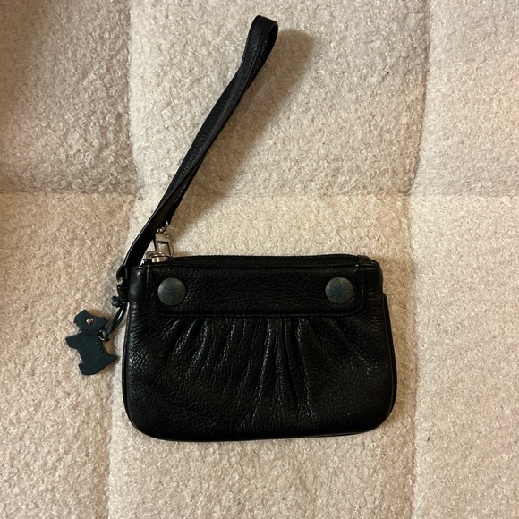 RADLEY LONDON Accessories - RADLEY LONDON Black Leather Wristlet with Button Details